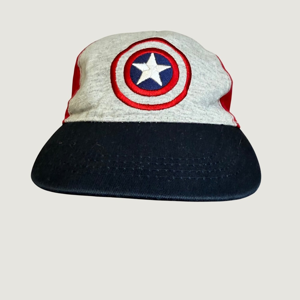 Marvel Captain America Snapback Hat Red White Blue Shield Logo OSFM Cap